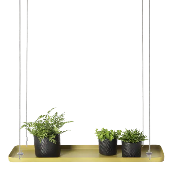 Rectangular Hanging Plant Tray - Gold (L) - image 2