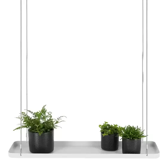 Rectangular Hanging Plant Tray - White (L) - image 3