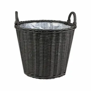 Ivyline Lined Grey Planter Basket - Large - image 2