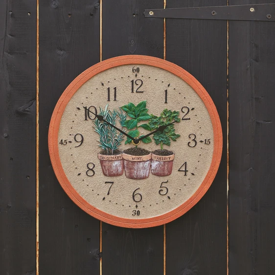 Wall Clock Herbs - image 1