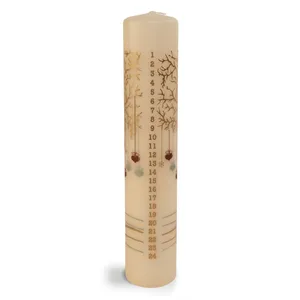 Ivyline Advent Pillar Candle - image 1