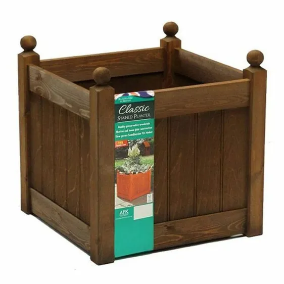 AFK Classic Chestnut Planter 12"