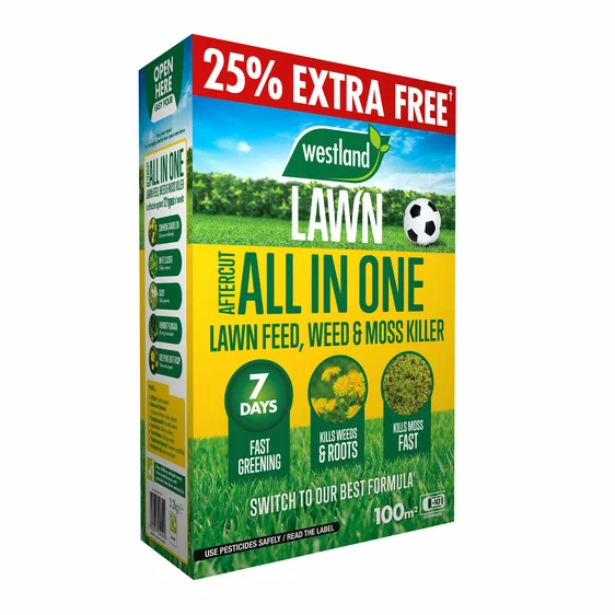 Aftercut All In One Lawn Feed & Weed Killer - 100m²
