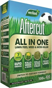 Aftercut All In One Lawn Feed & Weed Killer - 100m²