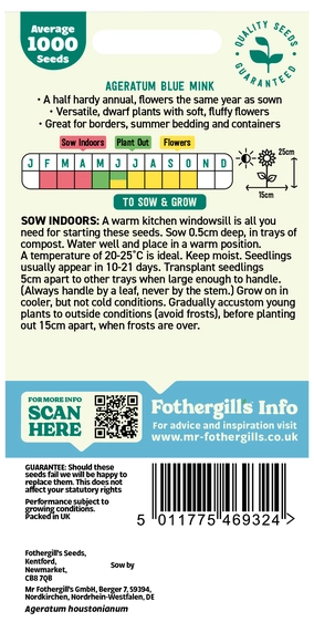 Ageratum Blue Mink Seeds - image 2