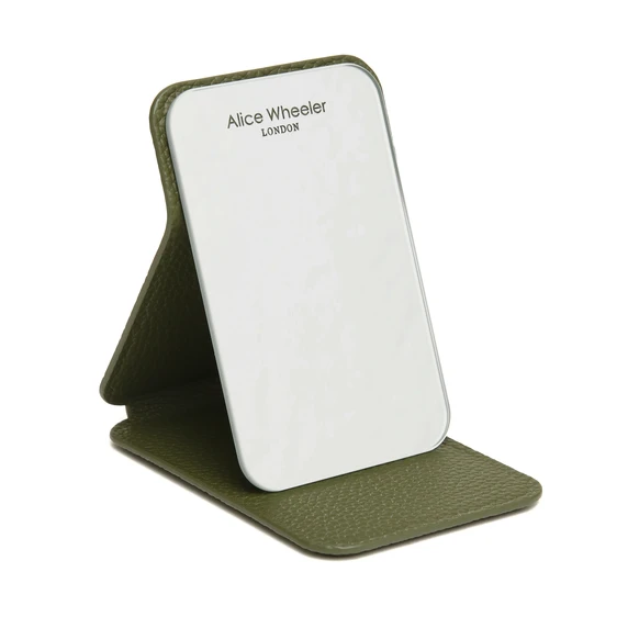 Alice Wheeler Mini Folding Mirror - Olive - image 1