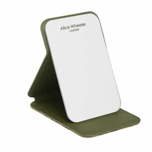 Alice Wheeler Mini Folding Mirror - Olive Leopard Print