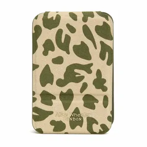 Alice Wheeler Mini Folding Mirror - Olive Leopard Print - image 2