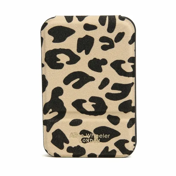 Alice Wheeler Mini Folding Mirror - Leopard Print - image 2