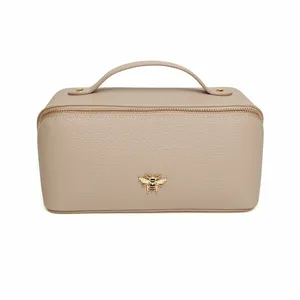Alice Wheeler Mini Train Case - Stone
