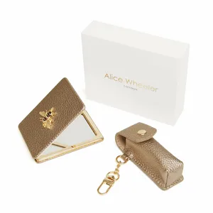 Alice Wheeler Mirror & Lipstick Holder Gift Set - Bronze - image 3