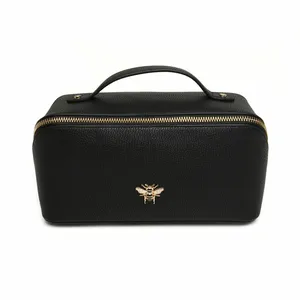 Alice Wheeler Train Case - Black