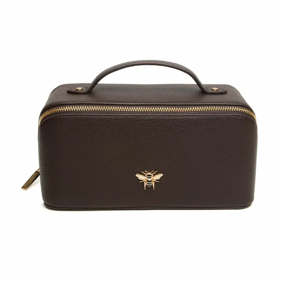 Alice Wheeler Train Case - Chocolate - image 1