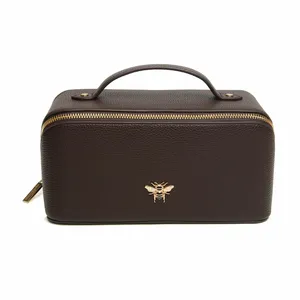 Alice Wheeler Train Case - Chocolate - image 1