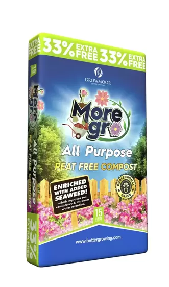 More Gro All Purpose Peat Free Compost 15L +33% Free