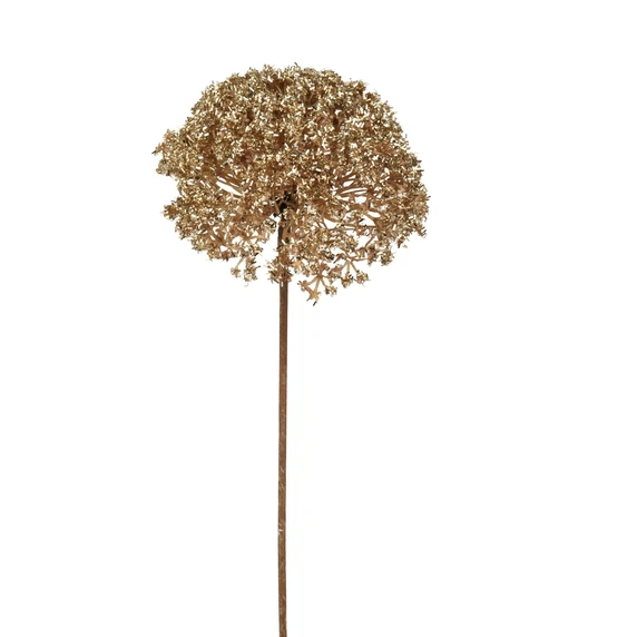 Allium Seedhead Artificial Stem - Champagne