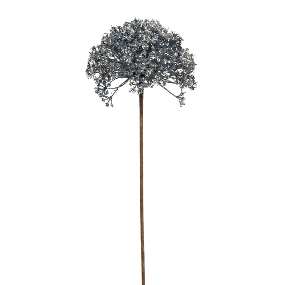 Allium Seedhead Artificial Stem - Ice Blue