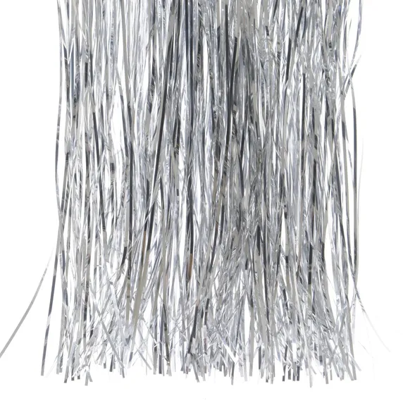 Angel Hair Tinsel Strands - Silver