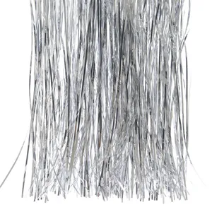 Angel Hair Tinsel Strands - Silver
