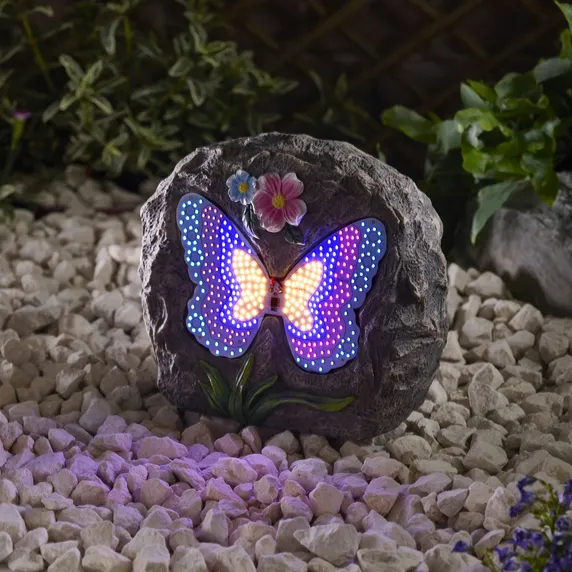 Animated Butterfly Rock Light