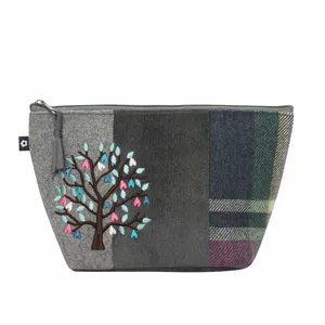 Applique Mulberry Makeup Bag