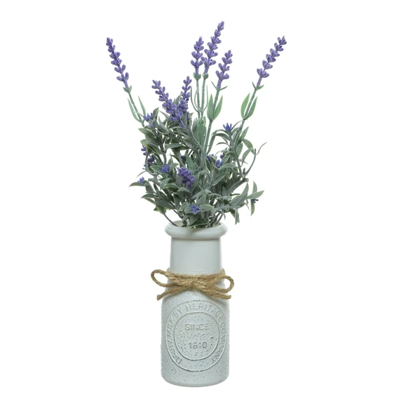Artificial Lavender Glass Bottle - image 1