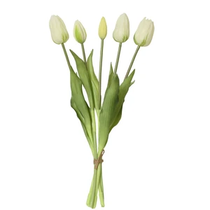Artificial Tulip Bunch - White