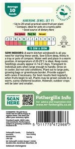 Aubergine Jewel Jet F1 Seeds - image 2