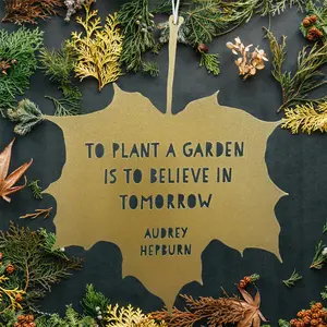Audrey Hepburn Hanging Leaf Quote