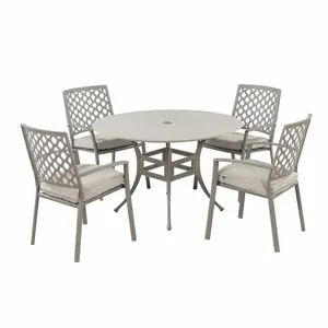 Hartman Avebury 4 Seat Dining Set - Crimini - image 2