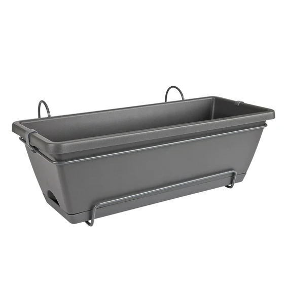 elho Barcelona Anthracite Balcony Trough Kit - image 1