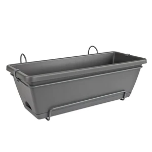 elho Barcelona Anthracite Balcony Trough Kit - image 1