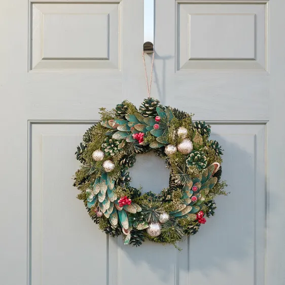 Bauble Pine Artificial Wreath - 36cm