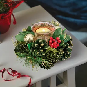 Bauble Pine Candle Holder - Single