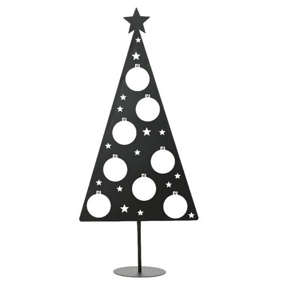 Bauble Tree Silhouette - Black
