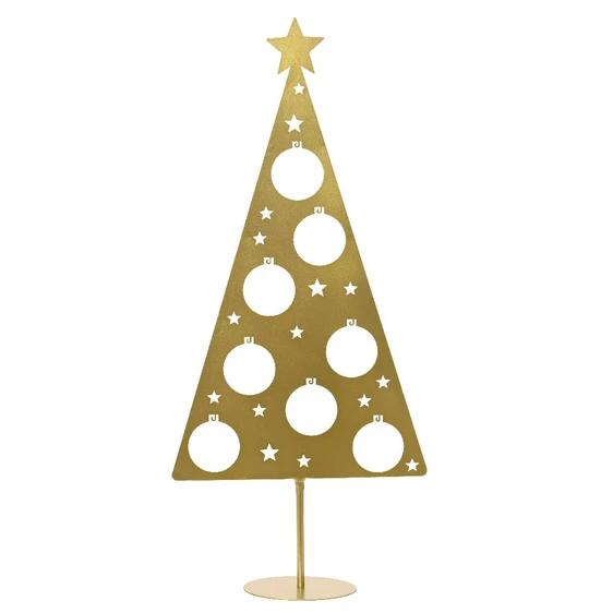 Bauble Tree Silhouette - Gold