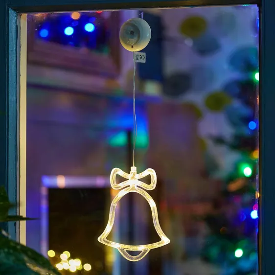Bell Light Window Hanger - White