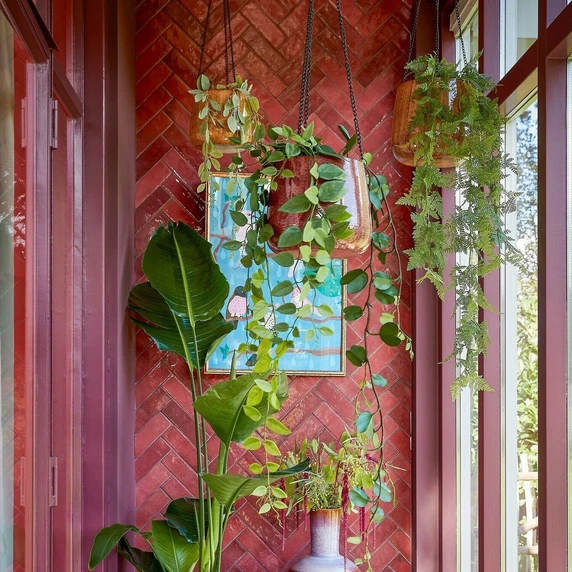 Benson Hanging Planter Brown Ø23cm - image 6