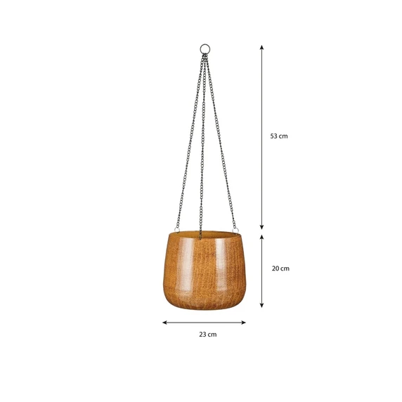 Benson Hanging Planter Brown Ø23cm - image 3
