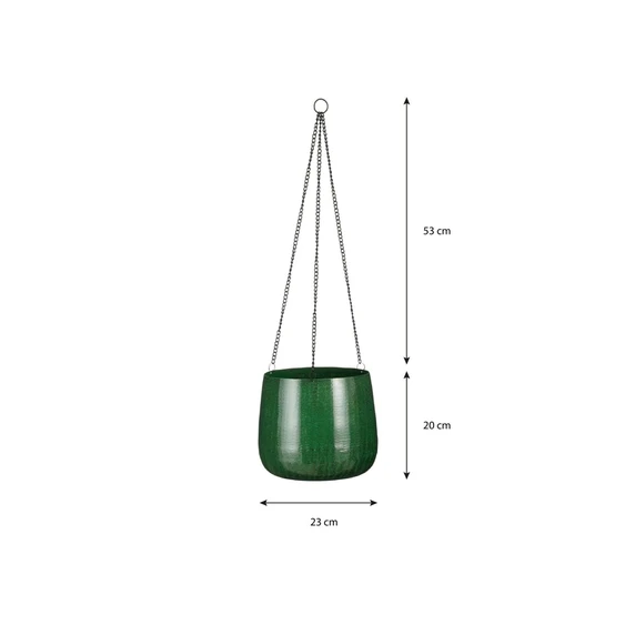 Benson Hanging Planter Green Ø23cm - image 3