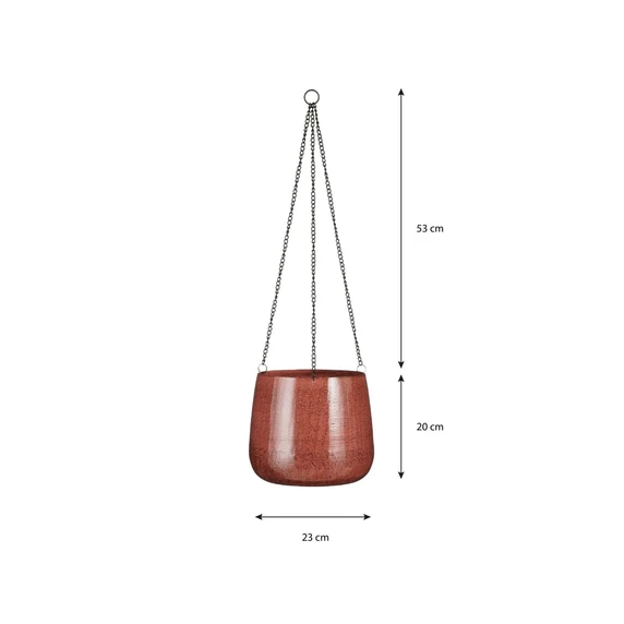 Benson Hanging Planter Red Ø23cm - image 3