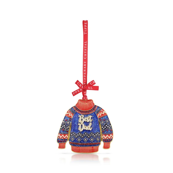 Best Dad Christmas Jumper Hanging Decoration