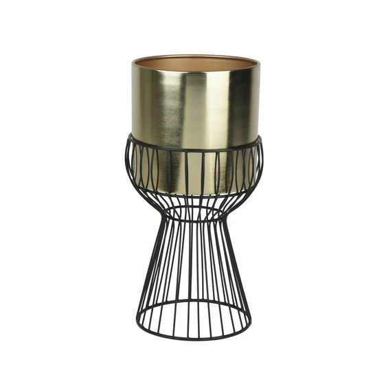 Black and Gold Iron Planter - 40cm