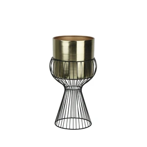 Black and Gold Iron Planter - 52cm