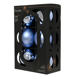 Blue Dawn Bauble Set - 6