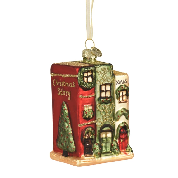 Book Houses Tree Decoration