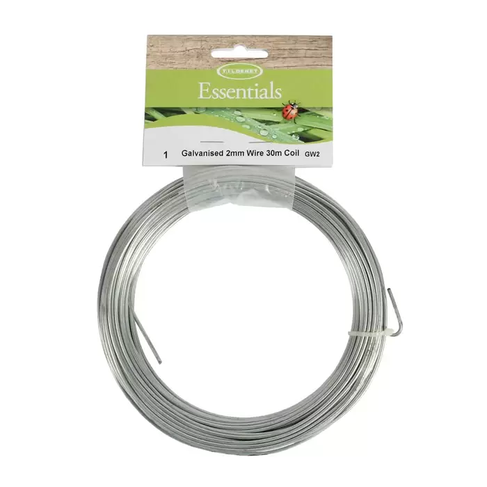 SHEDMATES GALVANISED GARDEN WIRE 10M FOR GENERAL GARDENING & OUTDOOR USE 2MM 