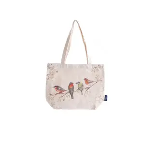 British Birds Cotton Tote Bag