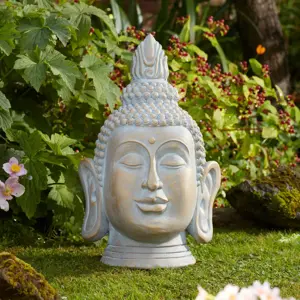 Buddha Head Garden Ornament - Extra Large