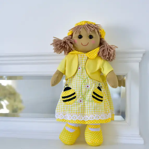 Bumblebee Dress Rag Doll